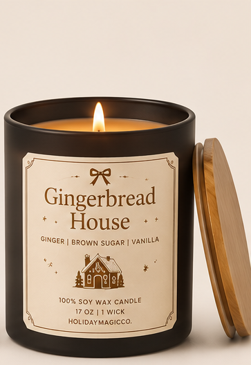 Gingerbread House Candle