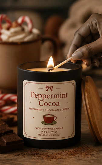 Peppermint Cocoa Candle