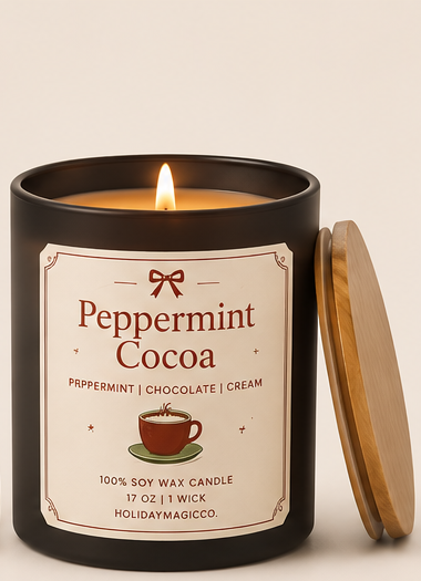 Peppermint Cocoa Candle